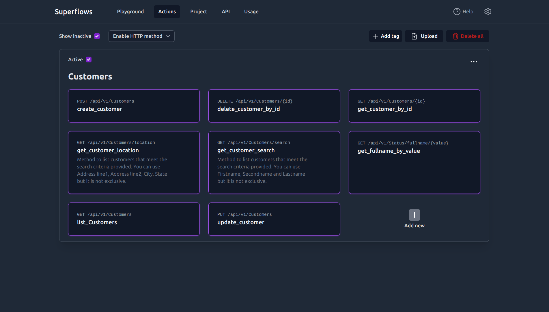 Superflows Developer Dashboard